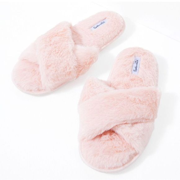 Splendid Shoes - splendid - faux fur slippers